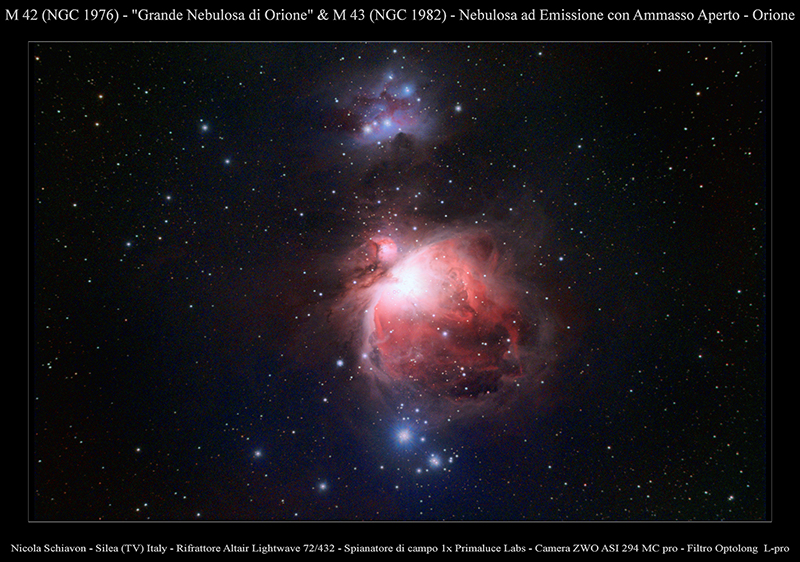 Nicola Schiavon - Grande nebulosa di Orione M42 - io e MEHITS