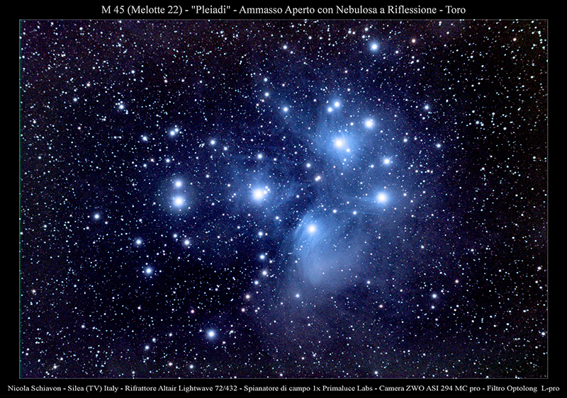 Nicola Schiavon - M45 Pleiadi - io e MEHITS