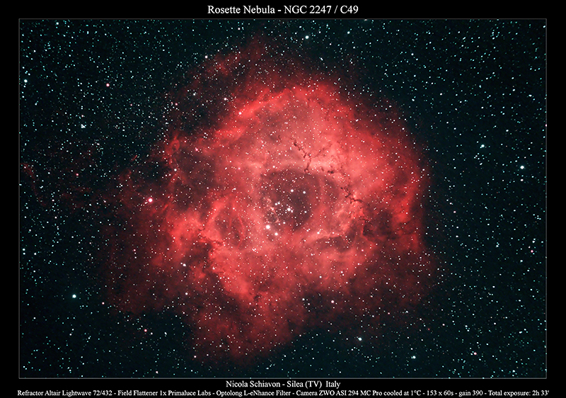 Nicola Schiavon - Nebulosa Rosetta NGC2237 C49 - io e MEHITS
